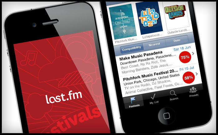 Last.fm Festivals iPhone app