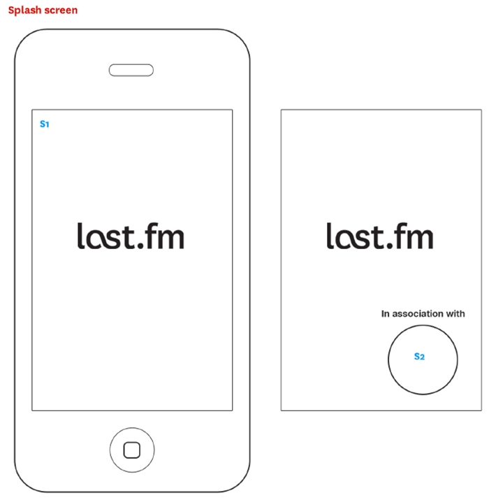 Last.fm festival finder iPhone app wireframes