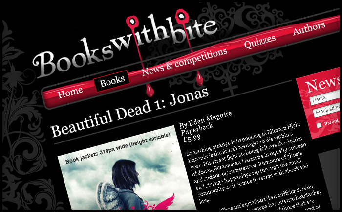 Books With Bite website design