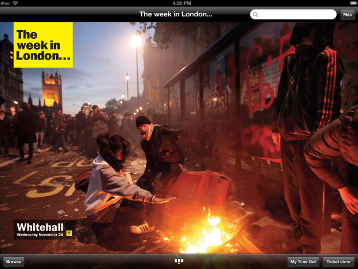 Time Out London iPad app concepts